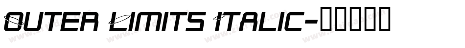 Outer Limits Italic字体转换